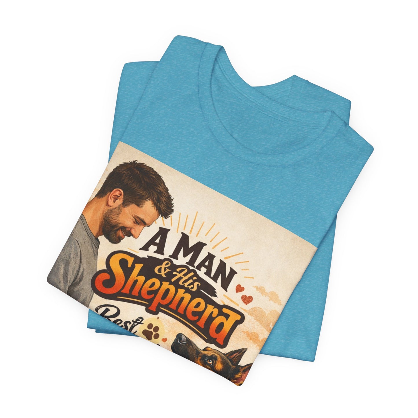 A Man & His Shepherd Best Friends For Life T‑Shirt — German Shepherd Dog Shirt