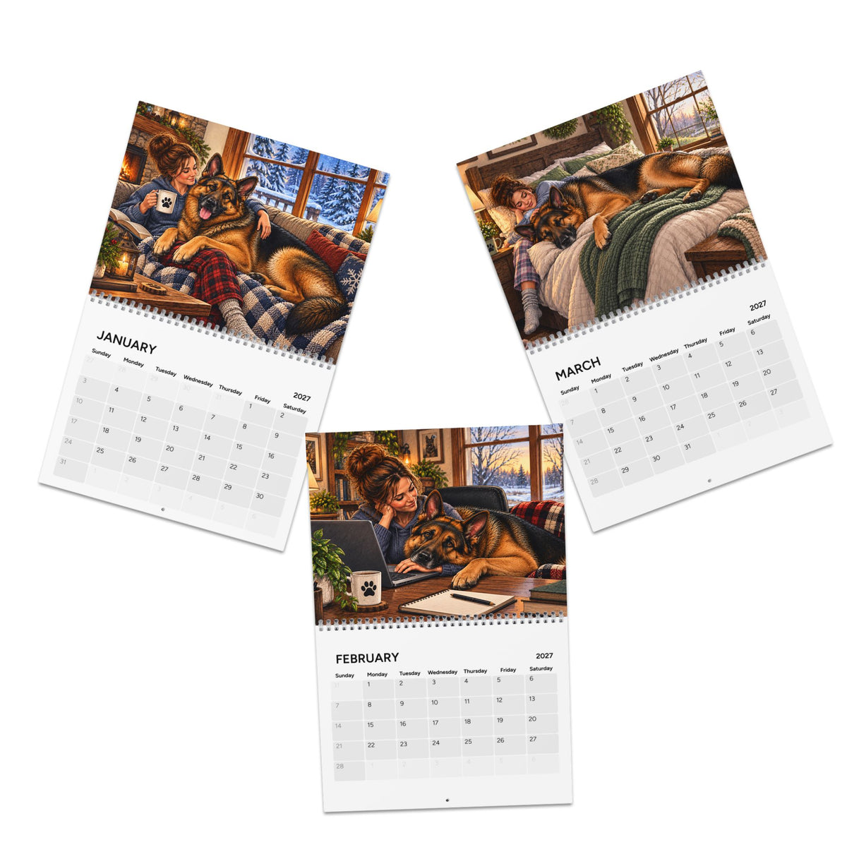 German Shepherd 2027 Calendar – Personal Space? Never Heard of It.