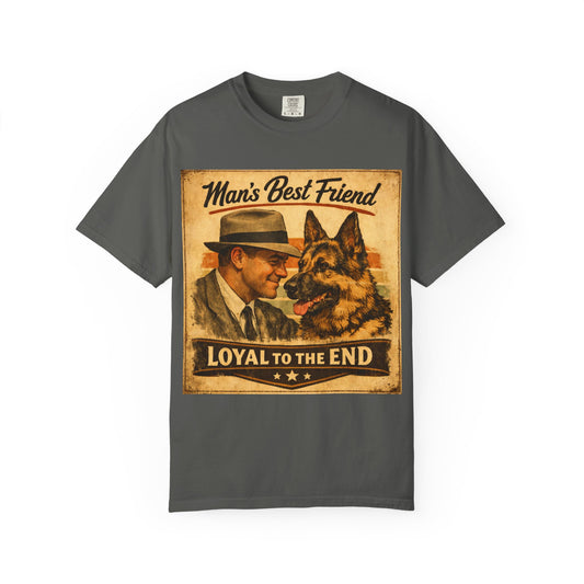 Man's Best Friend T-Shirt | Loyal to the End German Shepherd Shirt