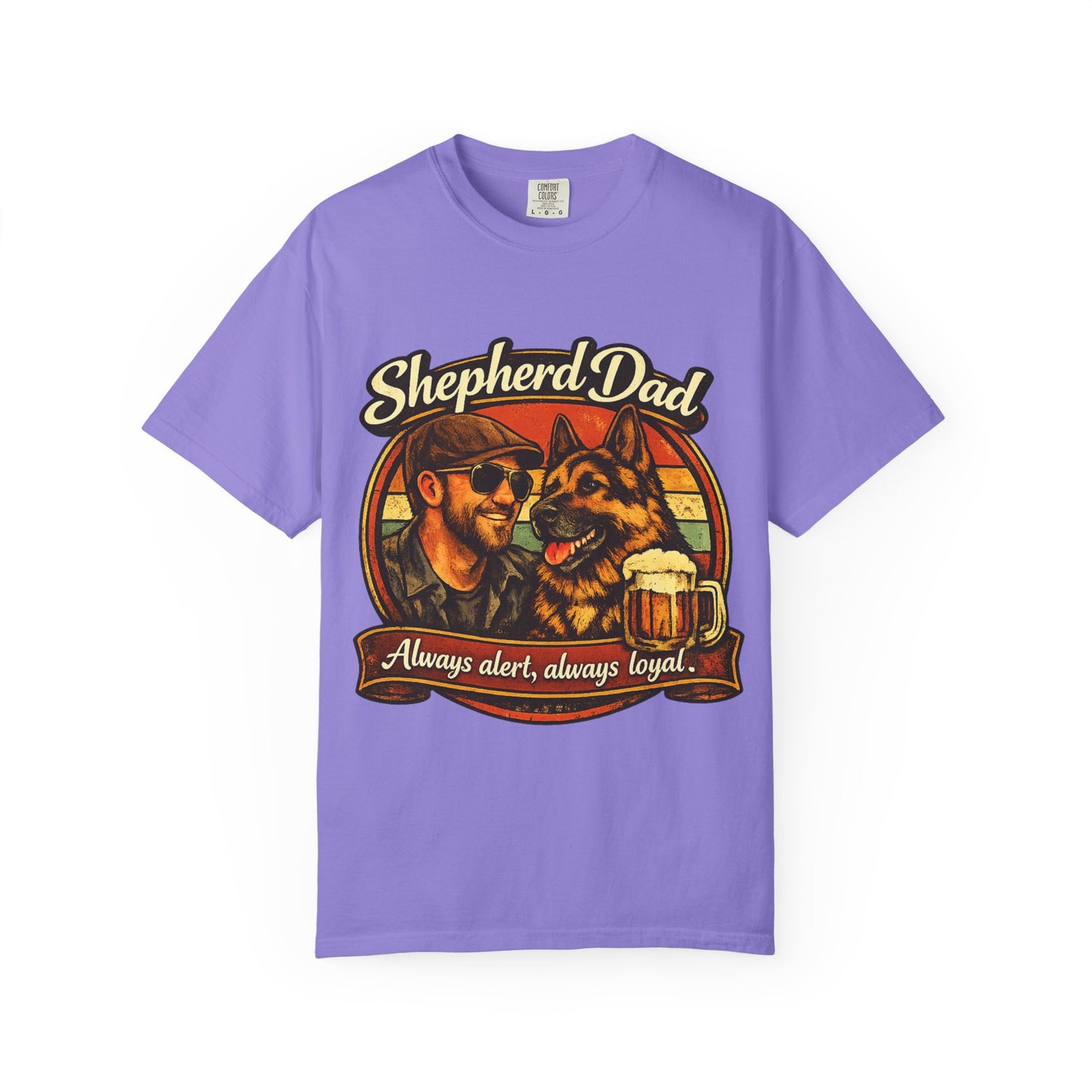 Shepherd Dad graphic T-Shirt | German Shepherd owner tee, dog lover shirt