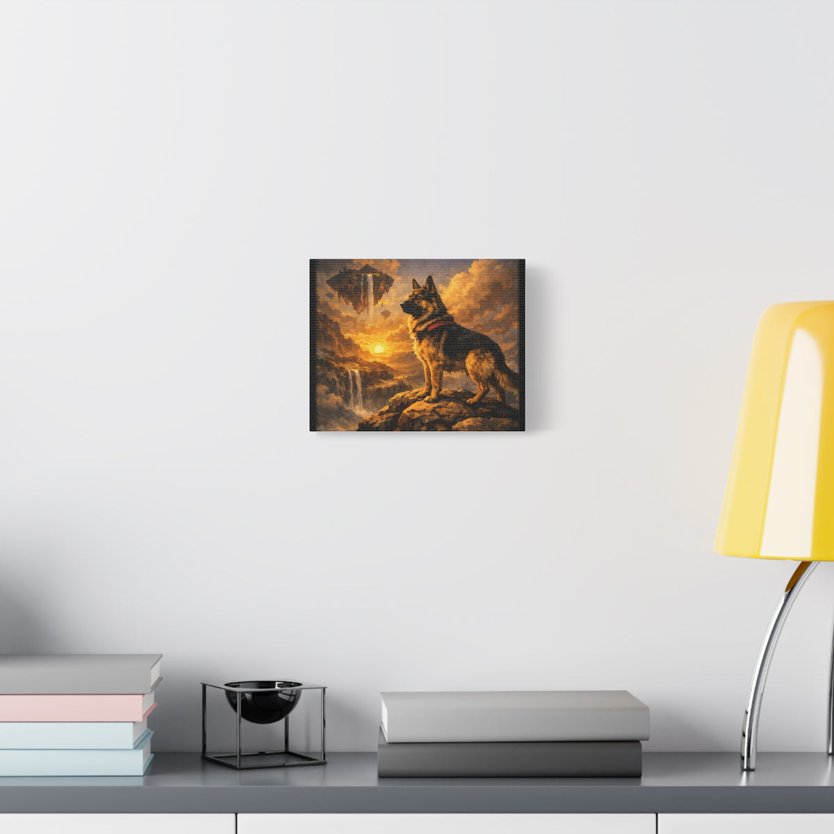 German Shepherd Canvas Wall Art, Fantasy GSD Landscape, German Shepherd Home Decor, Dog Lover Wall Decor
