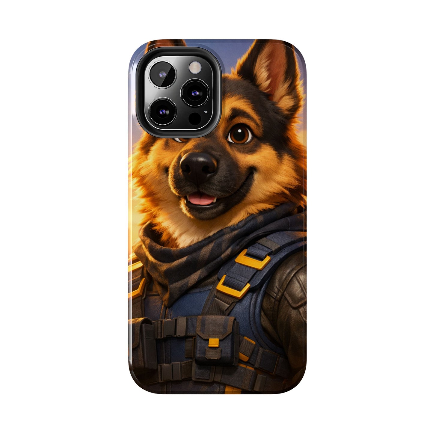 German Shepherd Tactical Hero Phone Case – Tough Protective Cover for iPhone & Samsung
