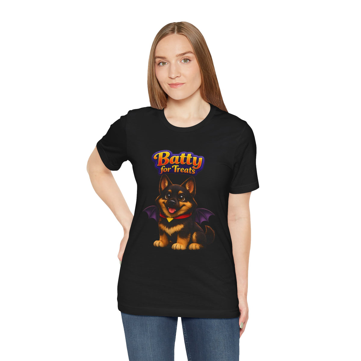 Batty for Treats German Shepherd Halloween T-Shirt