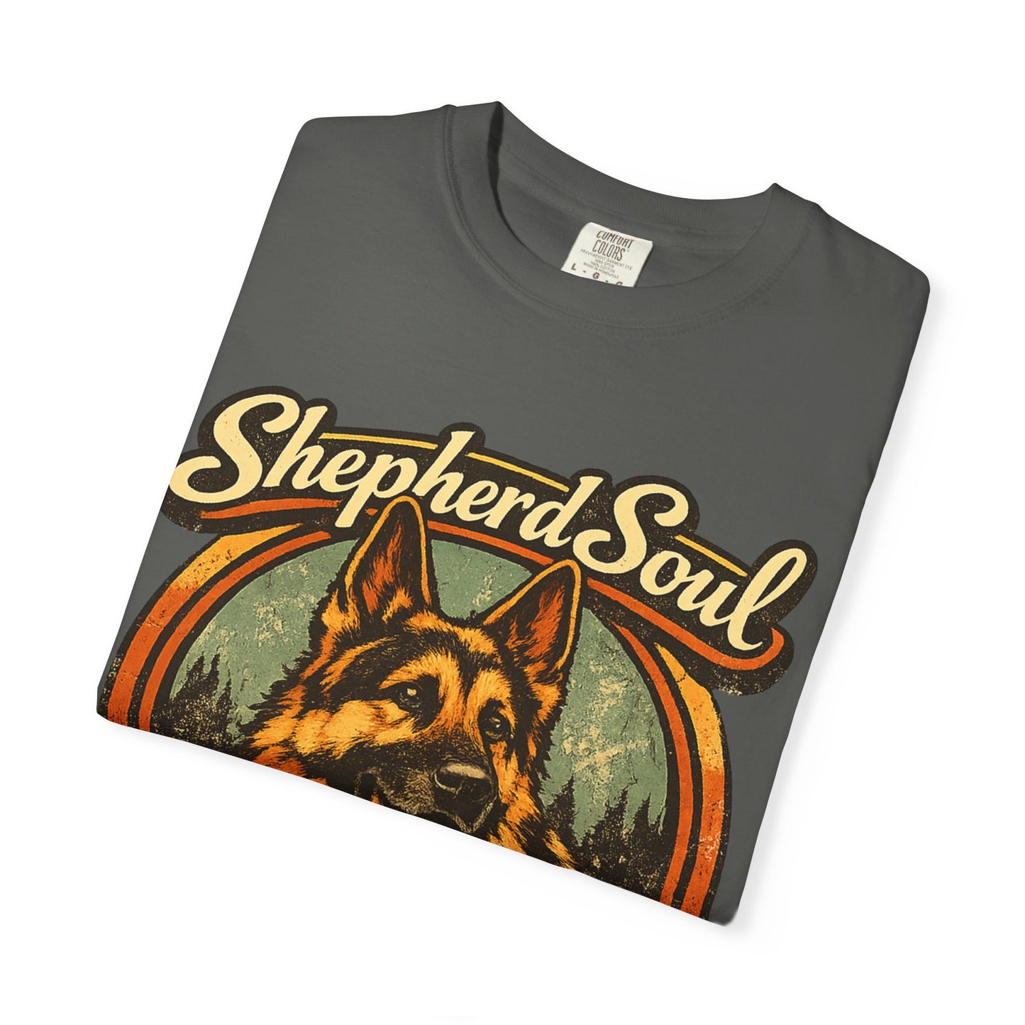 Shepherd Soul German Shepherd Portrait T-Shirt | Loyal Hearts Never Fade