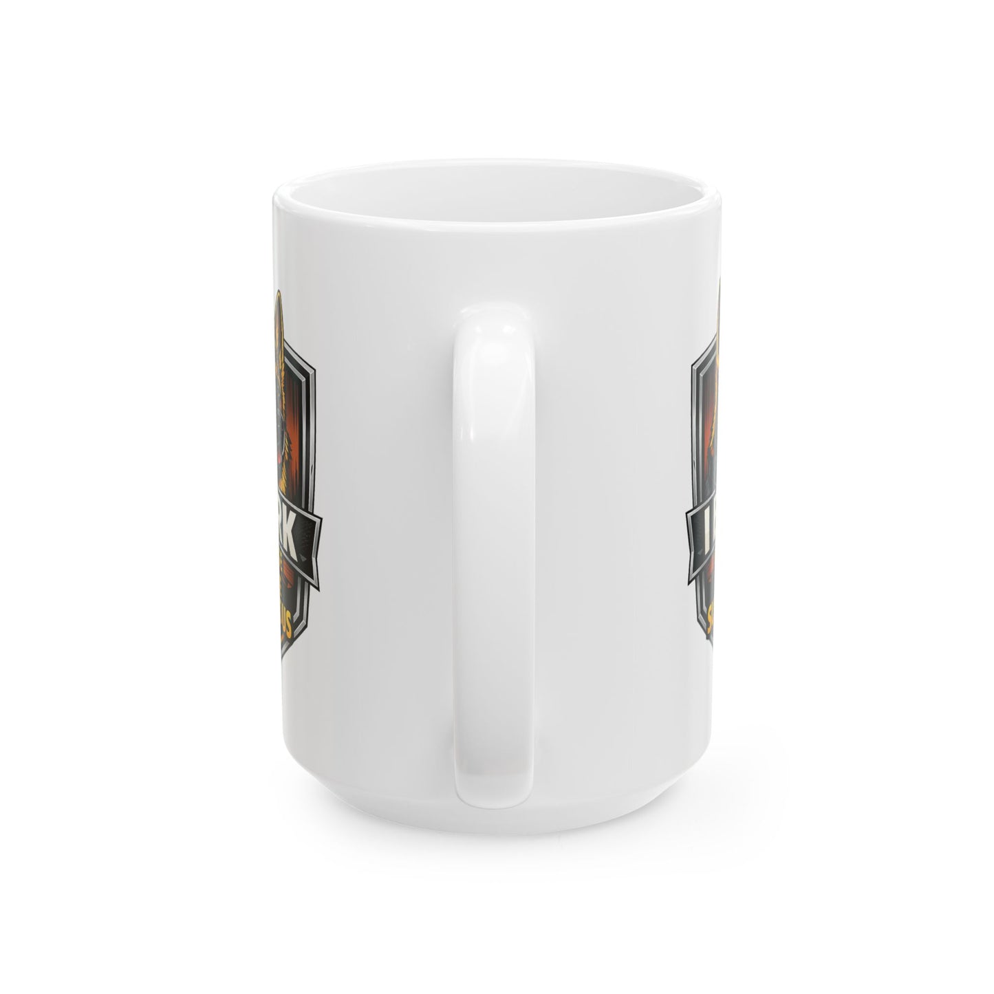 Ceramic Mug — Heavy Metal Flame Logo Coffee Cup