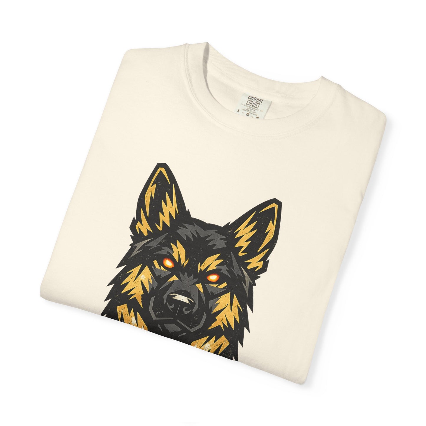 Alpha Energy German Shepherd Head T‑Shirt – Athletic Logo Dog Lover Tee | Bold Working Dog Graphic for Fitness & Streetwear | T‑Shirt