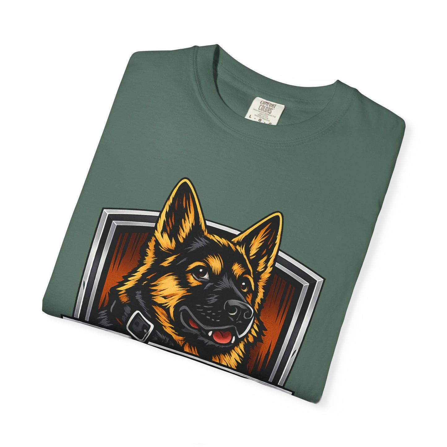 Dog Lover T‑Shirt — “I Bark Because You’re Suspicious” German Shepherd Tee
