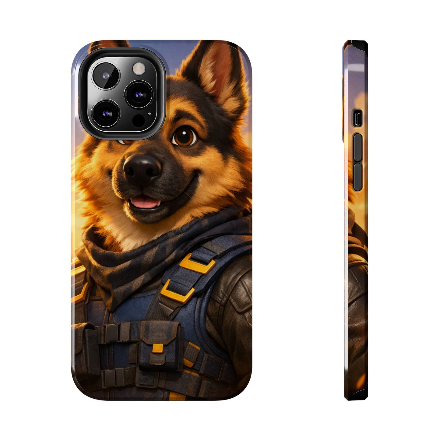 German Shepherd Tactical Hero Phone Case – Tough Protective Cover for iPhone & Samsung